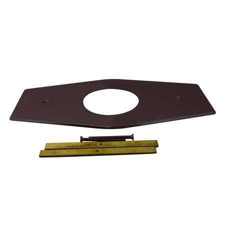 WESTBRASS One-Hole Remodel Plate for Mixet in Oil Rubbed Bronze D503-12
